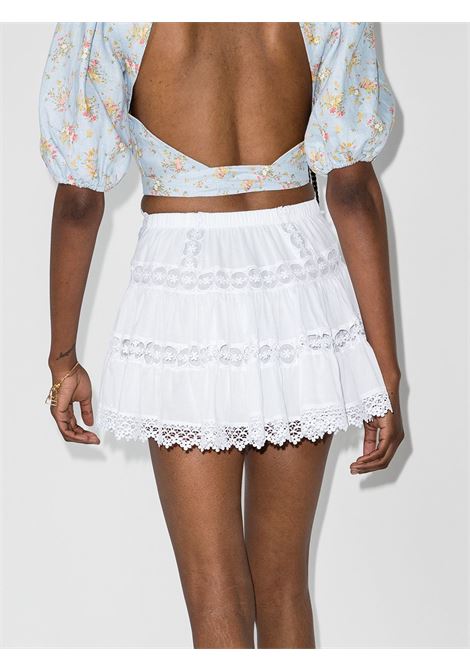 Gonna mini con ricami greta in bianco Charo Ruzi Ibiza - donna CHARO RUIZ IBIZA 1989 | 201400WHT